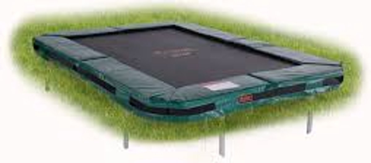   Pro-line Flatlevel trampoline 340x240cm groen