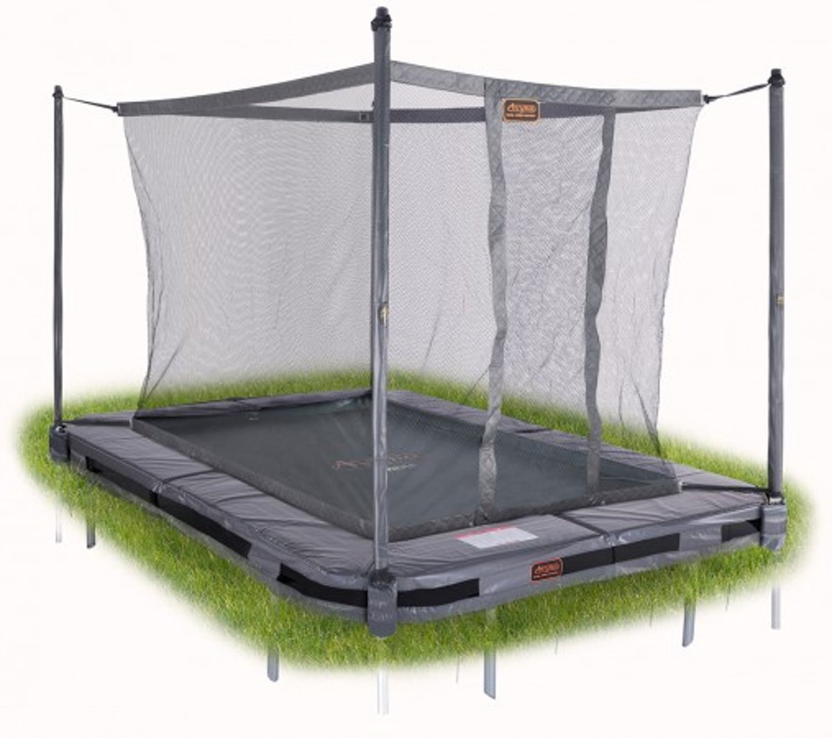   Veiligheidsnet tbv 203 InGround trampoline (215x155) Grijs