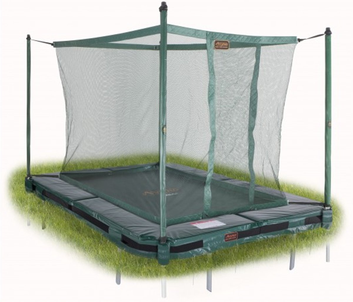   Veiligheidsnet tbv 203 InGround trampoline (215x155) Groen