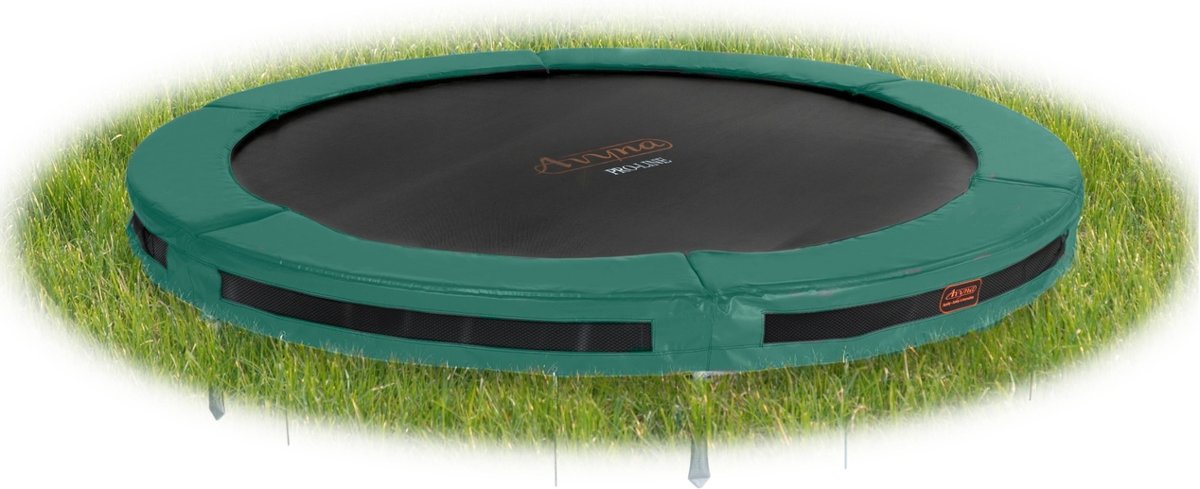 De   FlatLevel trampoline set 08, groen