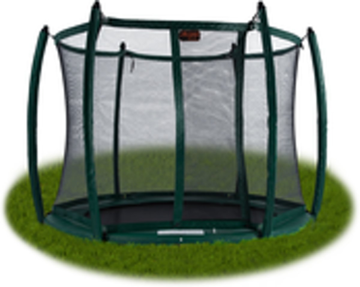 Proline FlatLevel trampoline set 08, groen + veiligheidsnet