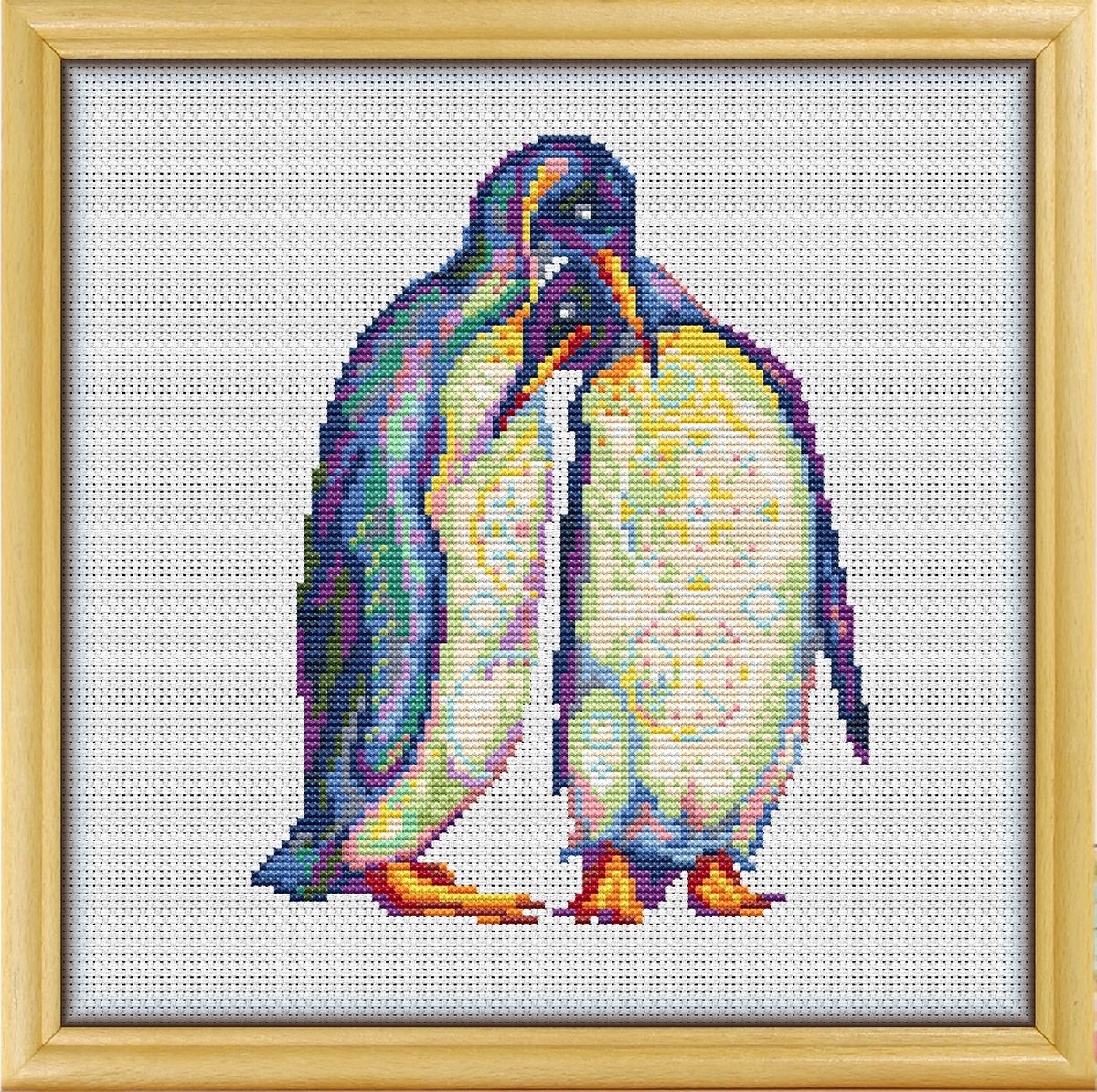 Borduurpakket MANDALA PINGUIN - awsome patterns - telpatroon om te borduren