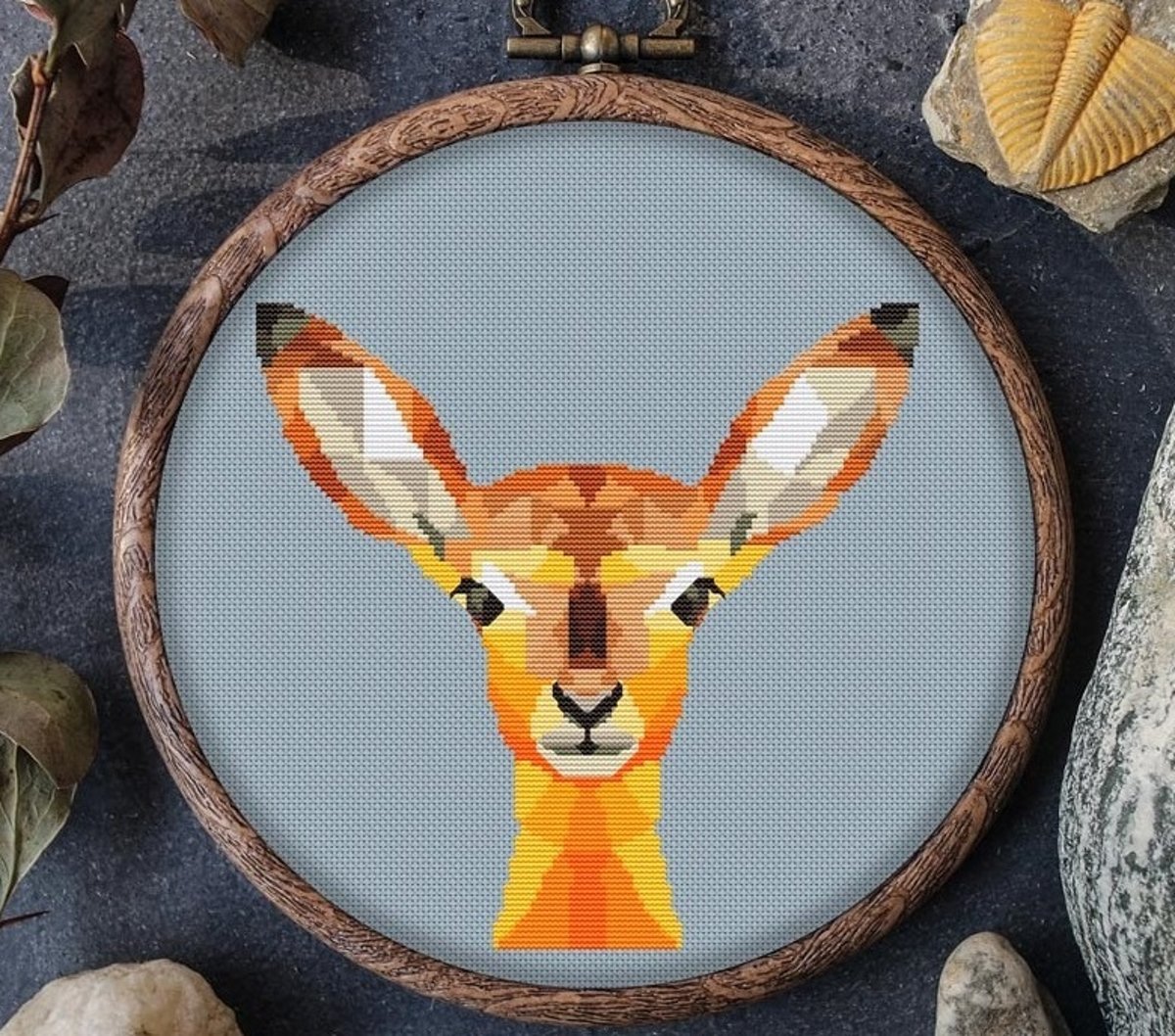 Borduurpakket MANDALA Polygonal ANTILOPE