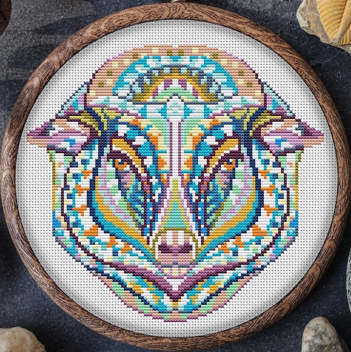 Borduurpakket MANDALA SCHAAP (SHEEP)