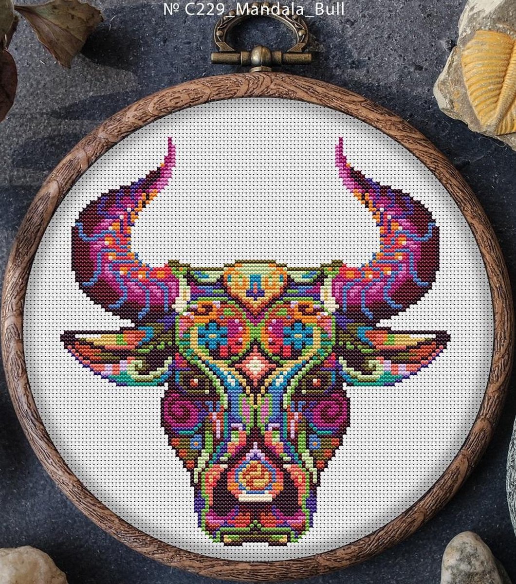 Borduurpakket MANDALA STIER