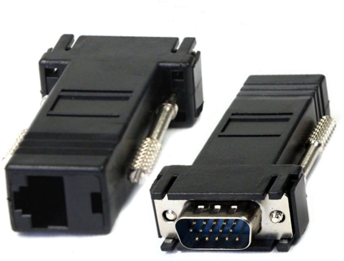 VGA (D-Sub) verlenging over UTP (RJ45 female) - Verlopen voor oplenging tot 30 m