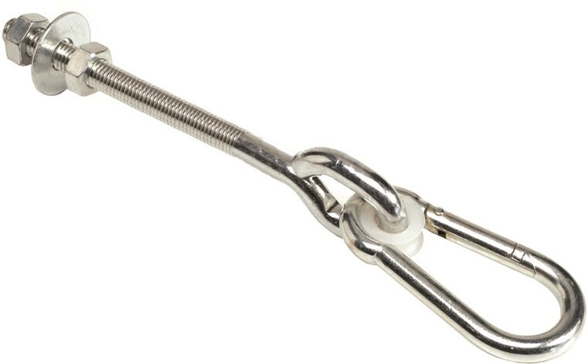 2 stuks Schommelhaken met Karabijnhaak M10 120mm