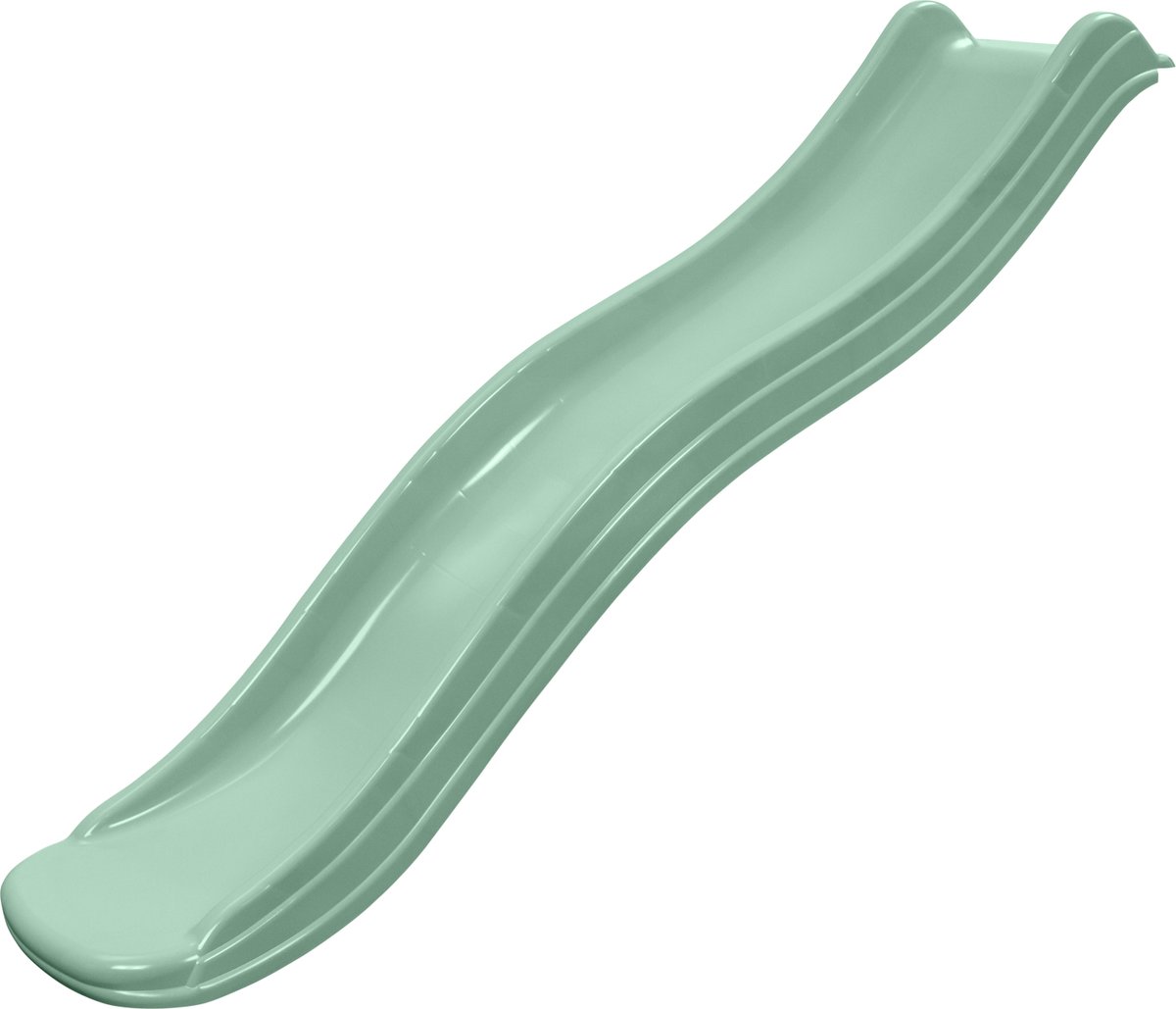 Losse glijbaan Pastel Groen 175 cm voor Platformhoogte 90 cm