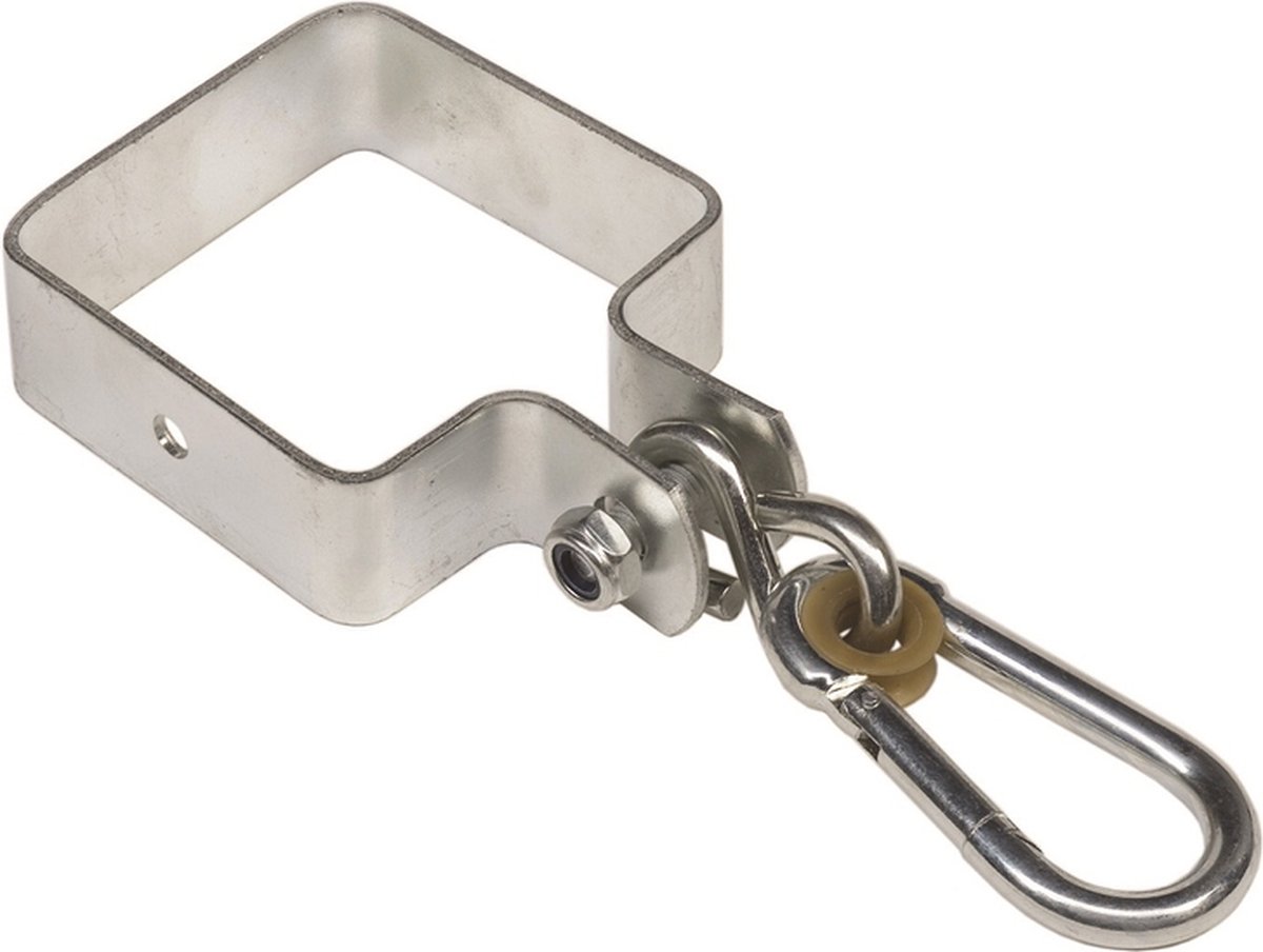   vierkant met karabijnhaak 120mm (1 stuk) (1 stuk)