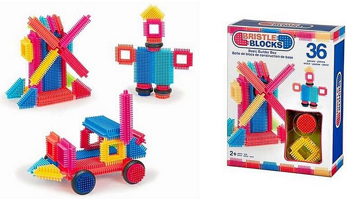 Bristle Blocks Box met 36 Stuks