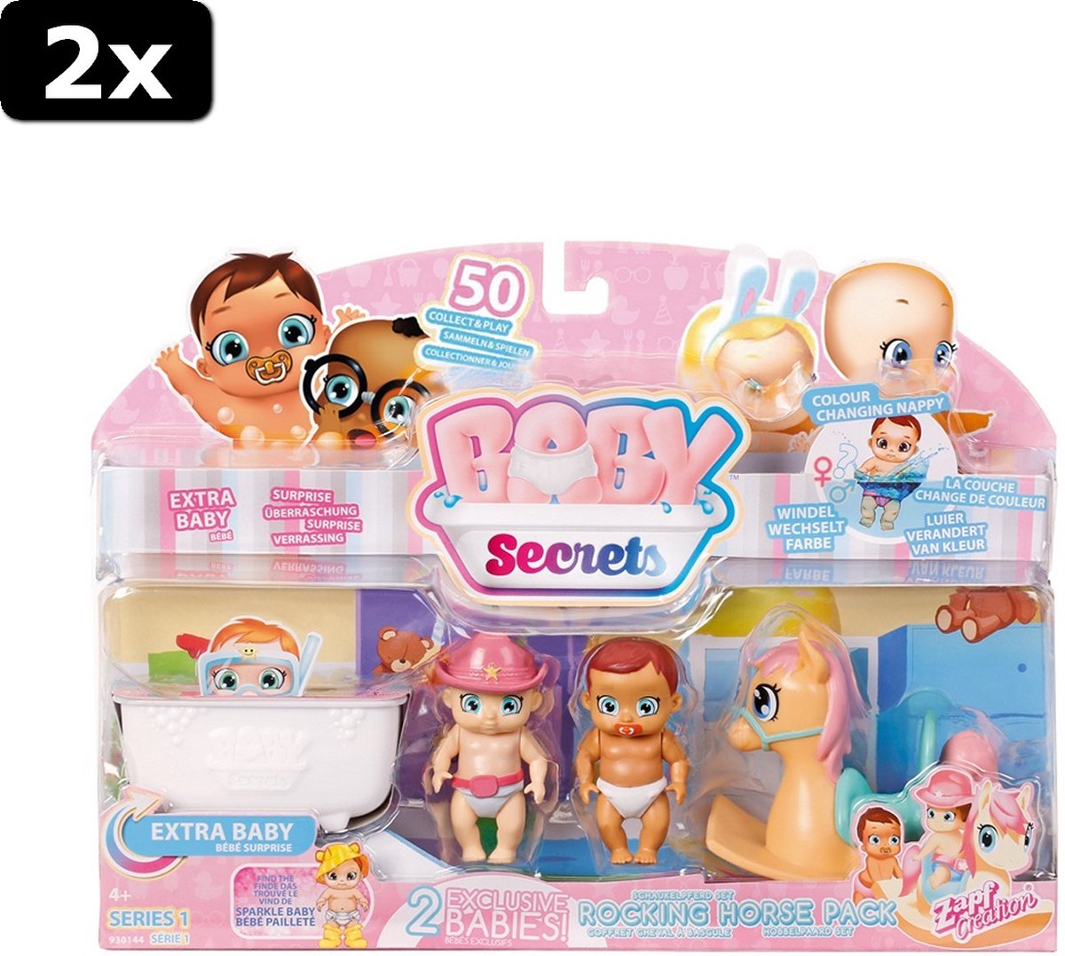 2x Zapf Creation Baby Secrets Speelset