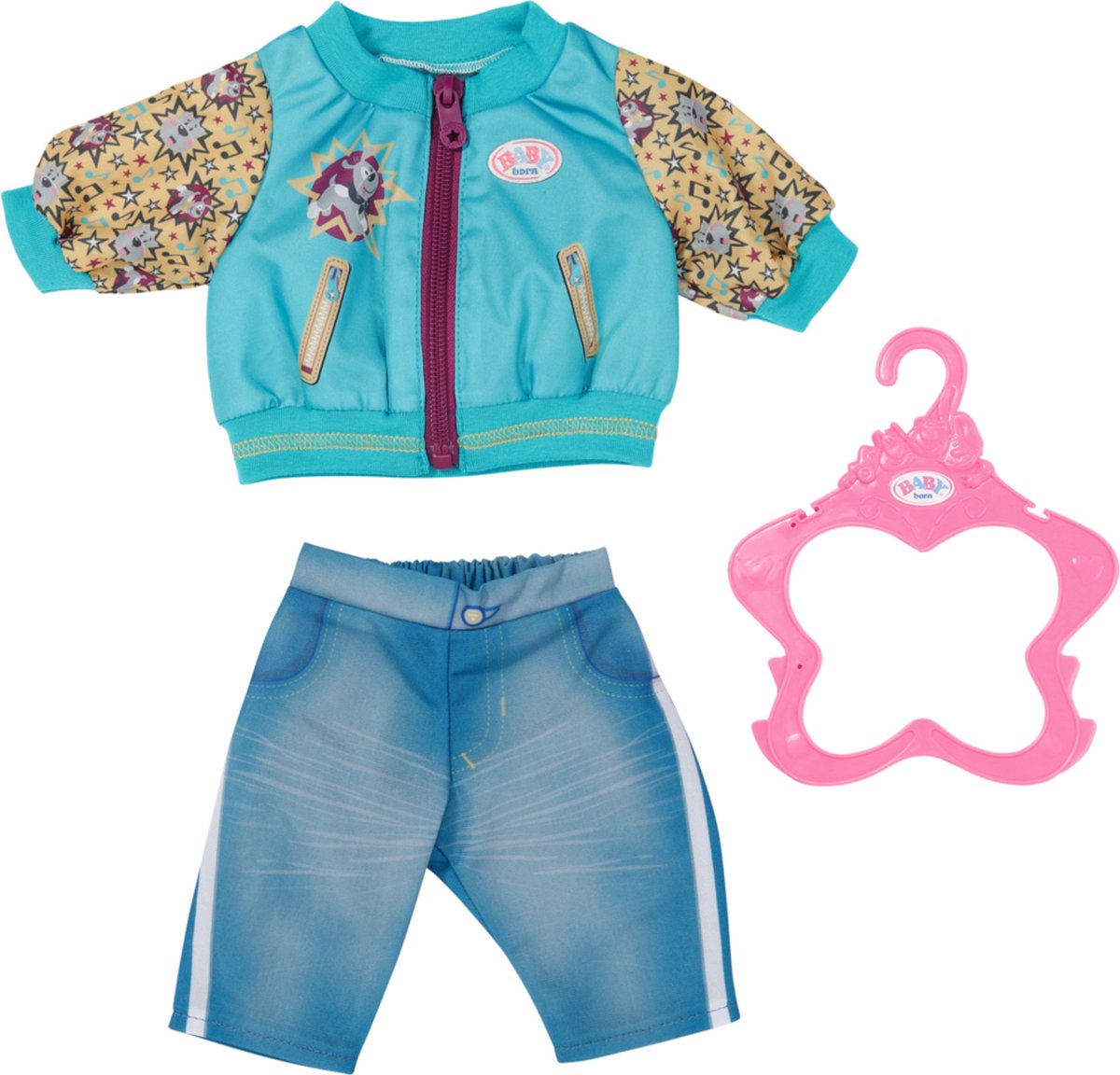 BABY born Outfit met Jack - Poppenkleding 43 cm