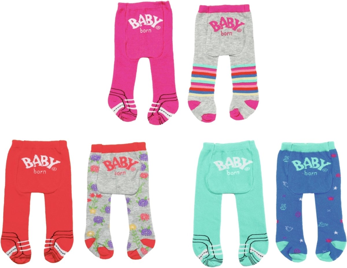 BABY born Trend Tights 2x, 3 ass Poppenkledingset