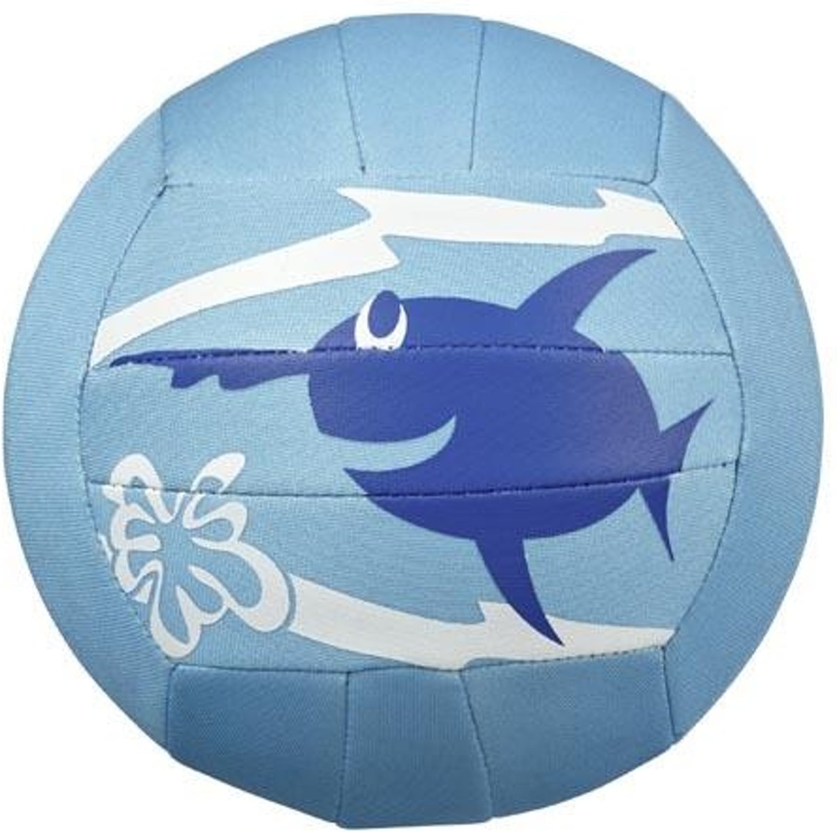 Beco Neopreen Strandbal Zeedieren Ø 15 Cm Blauw