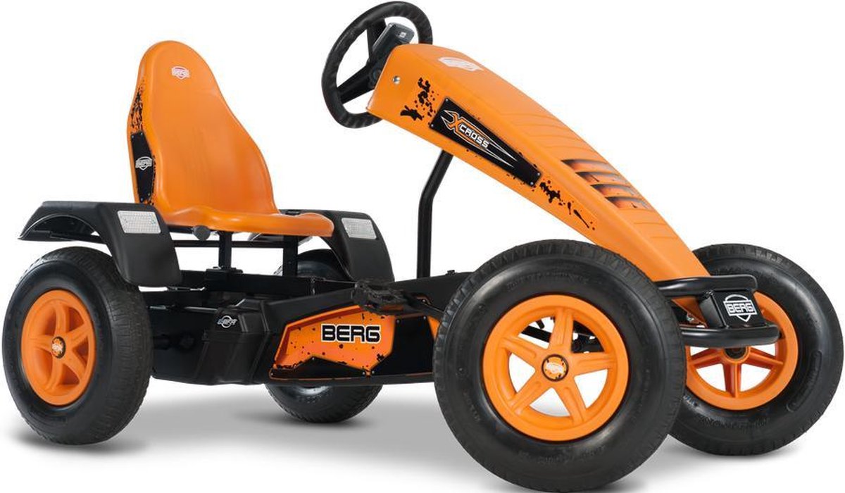 BERG Elektrische Skelter met XXL frame X-Cross E-BFR-3 met drie versnellingen oranje vanaf 6 jaar