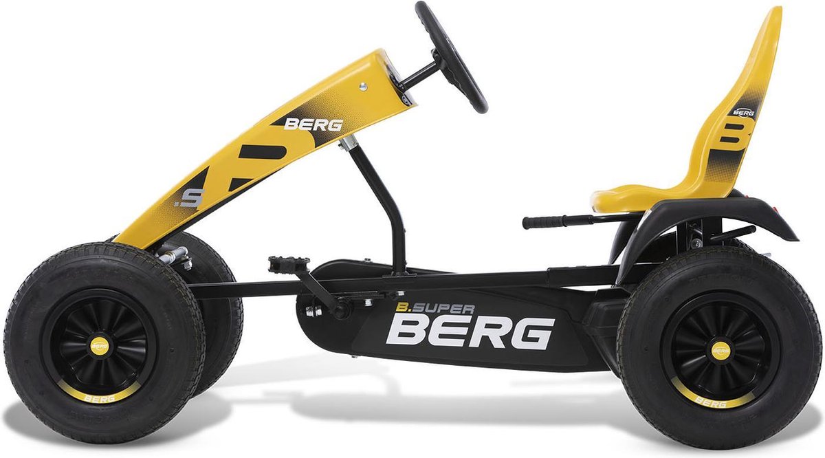   Elektrische skelter met XXL frame B.Super Yellow E-BFR-3 met drie versnellingen geel vanaf 6 jaar