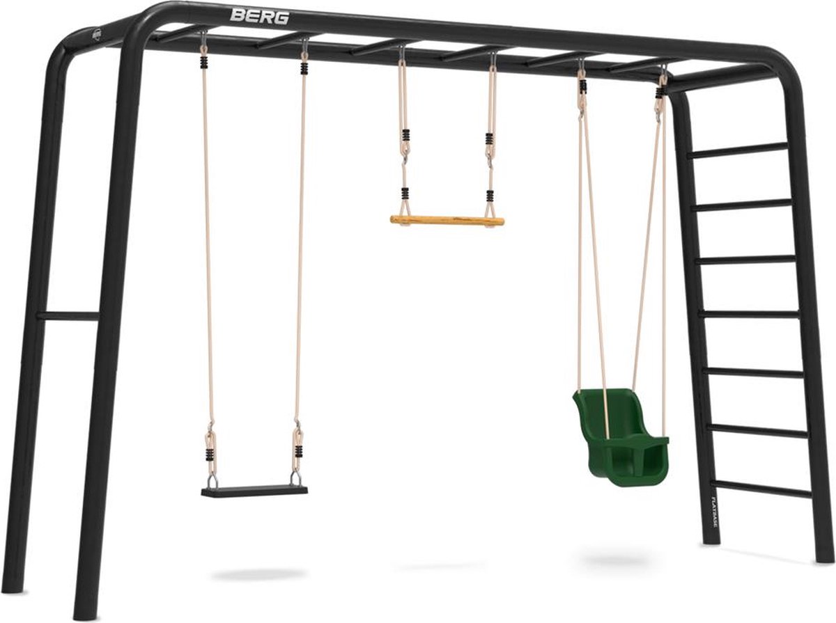   PlayBase Large TL 3-in-1 Speeltoestel - Rekstok en Ladder - Babyschommel - Rubberen Schommel - Trapeze