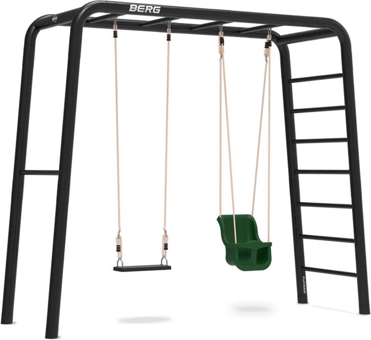   PlayBase Medium TL 3-in-1 Speeltoestel - Rekstok en Ladder - Babyschommel - Rubberen Schommel