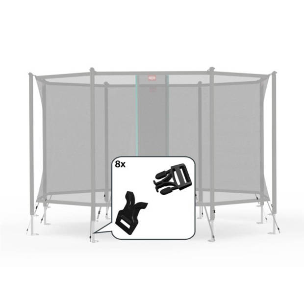   Trampoline Veiligheidsnet Onderdeel - Safety Net Comfort - Klikgespen (8x)