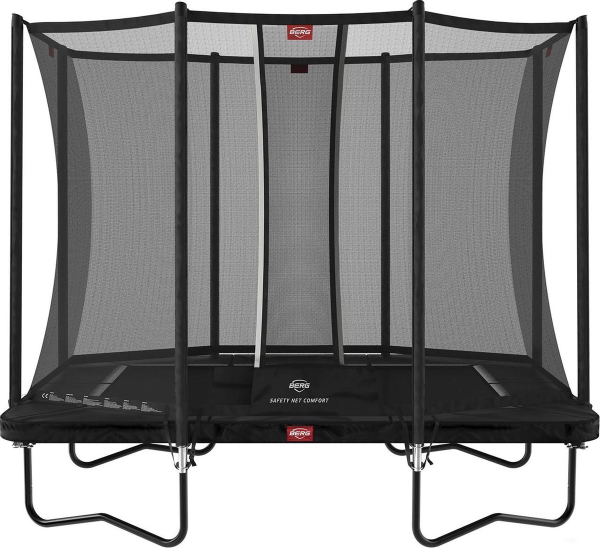 BERG Ultim Favorit trampoline Regular 280 cm zwart + Safety Net Comfort