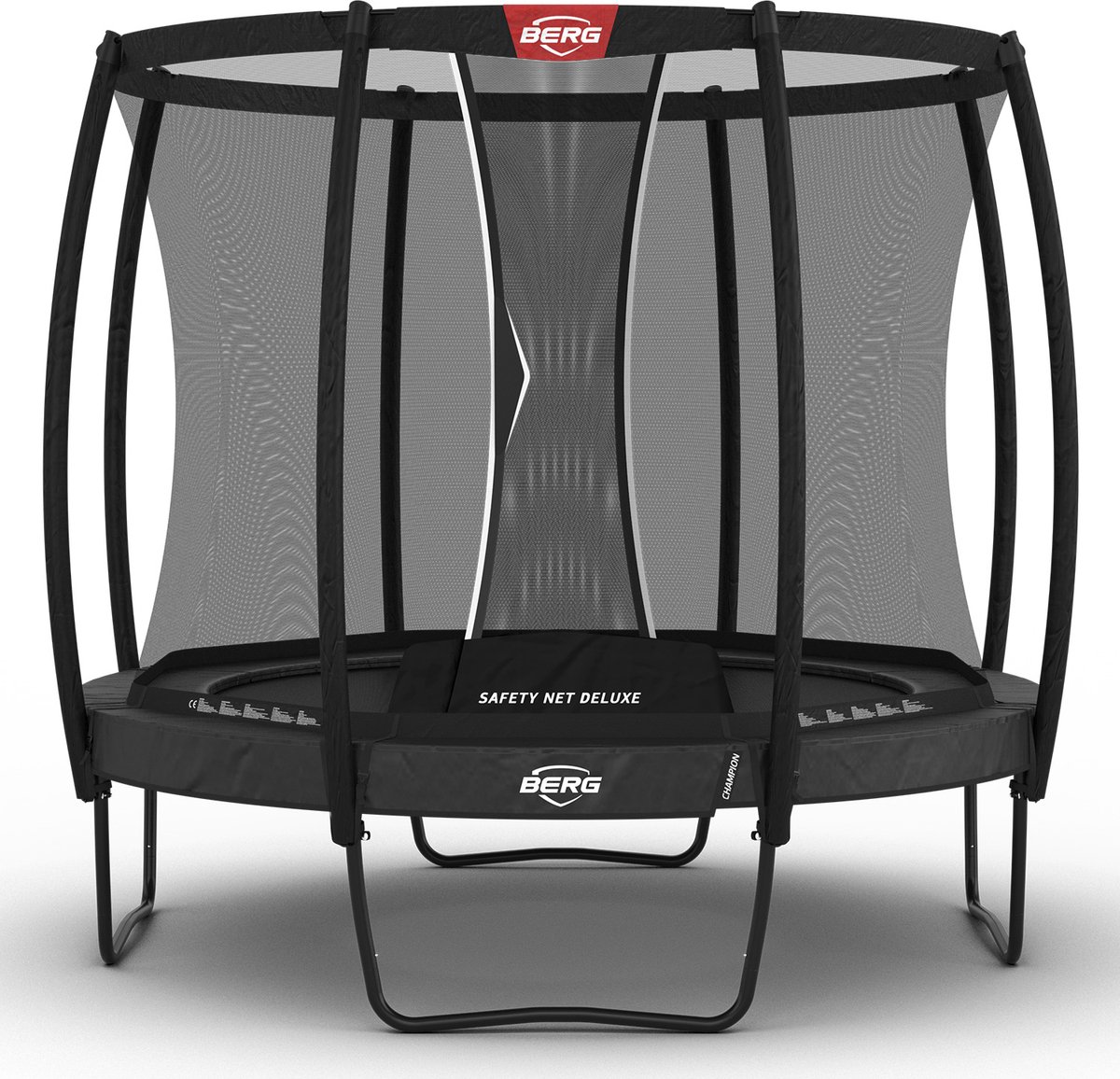 BERG trampoline rond Champion Regular grijs 270 cm met veiligheidsnet deluxe