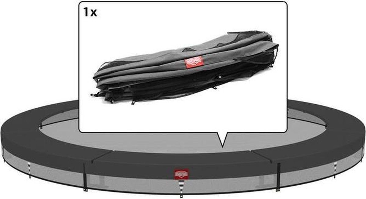 Berg beschermrand Inground Favorit 330 cm - grijs