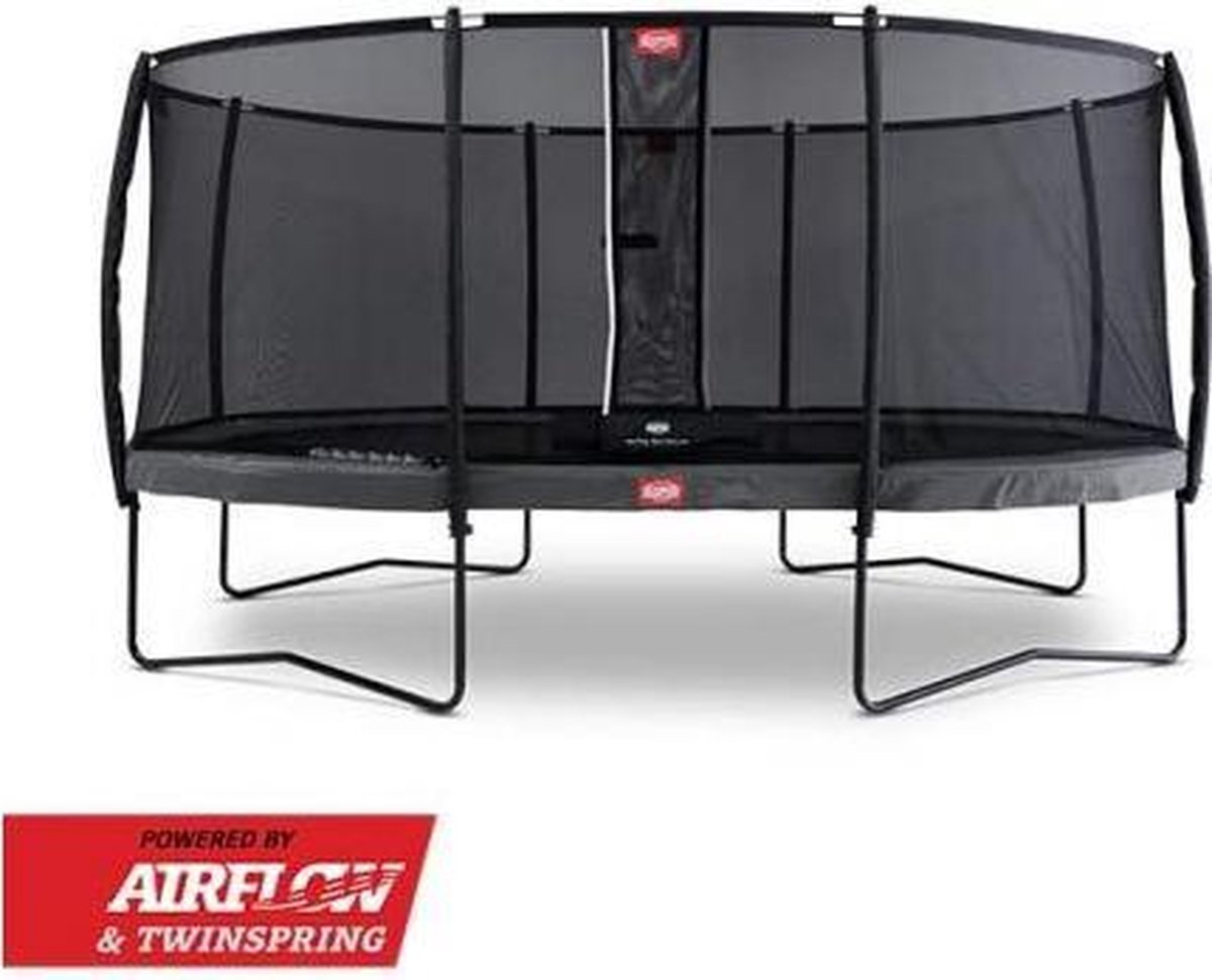 Trampoline BERG Grand Favorit Regular 520 x 345 Grey + Safety Net Comfort