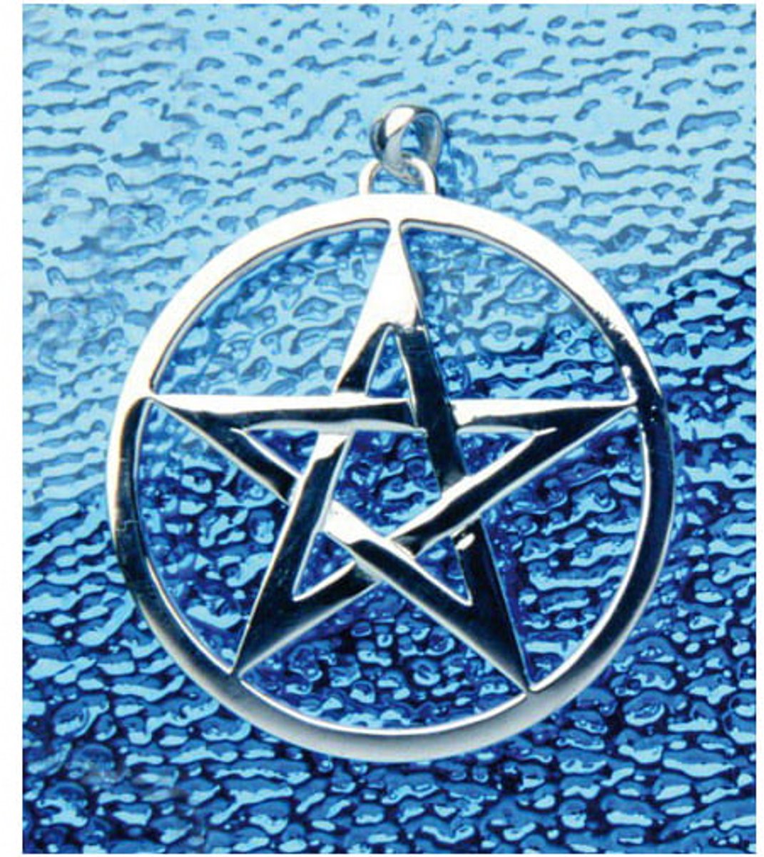 Hanger pentagram met rand 50 mm