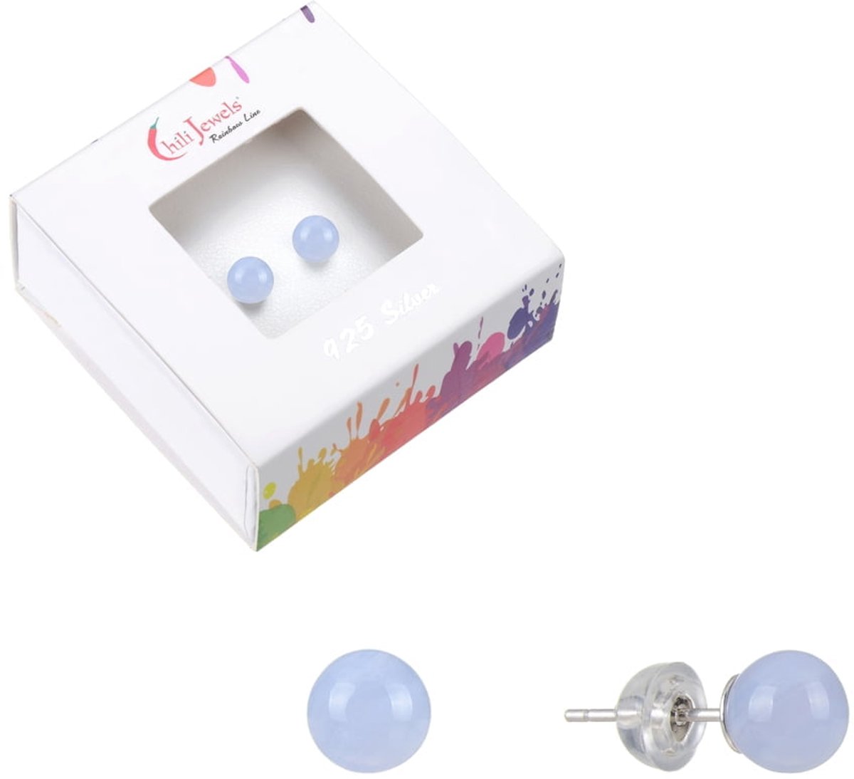 Oorbellen Chalcedoon 6 mm