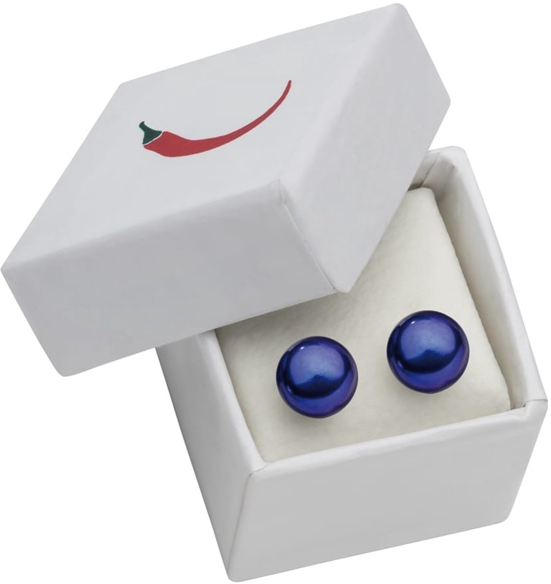 Oorbellen Parel Paars 6 mm