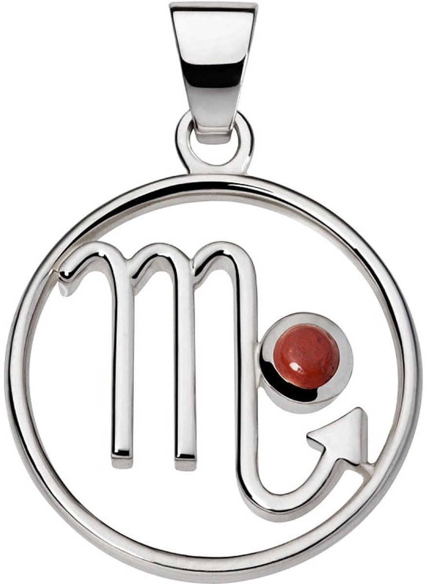 Schorpioen hanger met obsidiaan