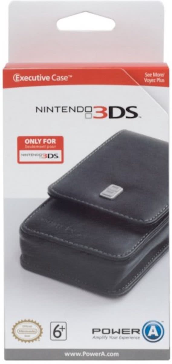 BG Games 3DS Executive Case Holster Nintendo Leer Zwart