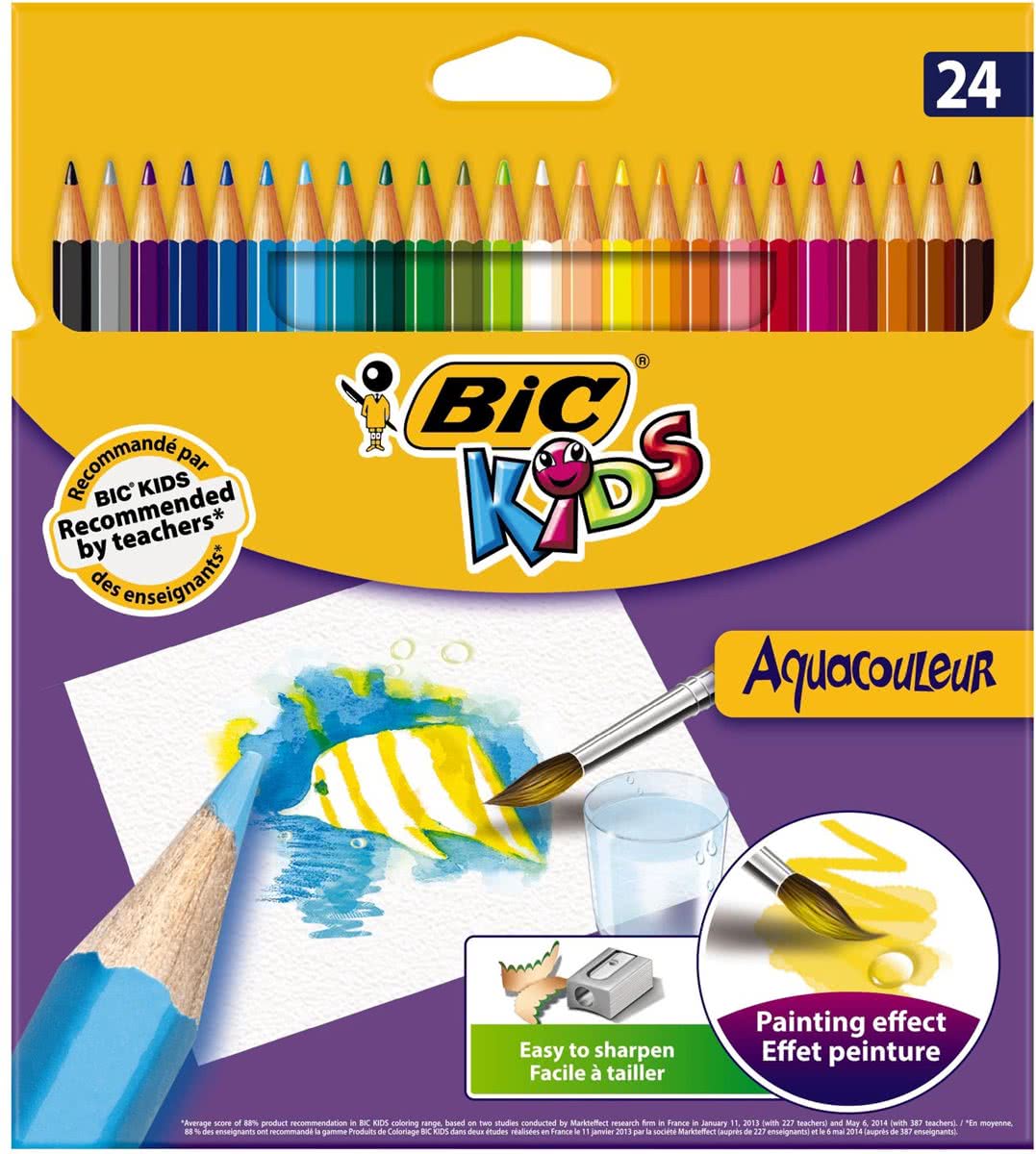 BIC Kids Aquacouleur, 24st.