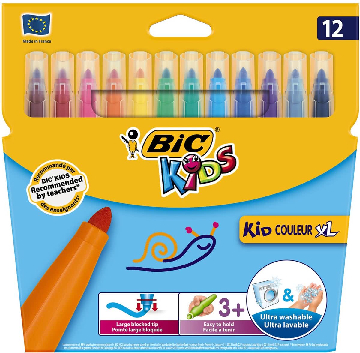 BIC Kids Kid Couleur XL, 12st.