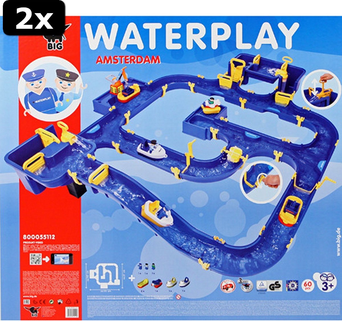 2x BIG Waterplay Waterbaan Amsterdam