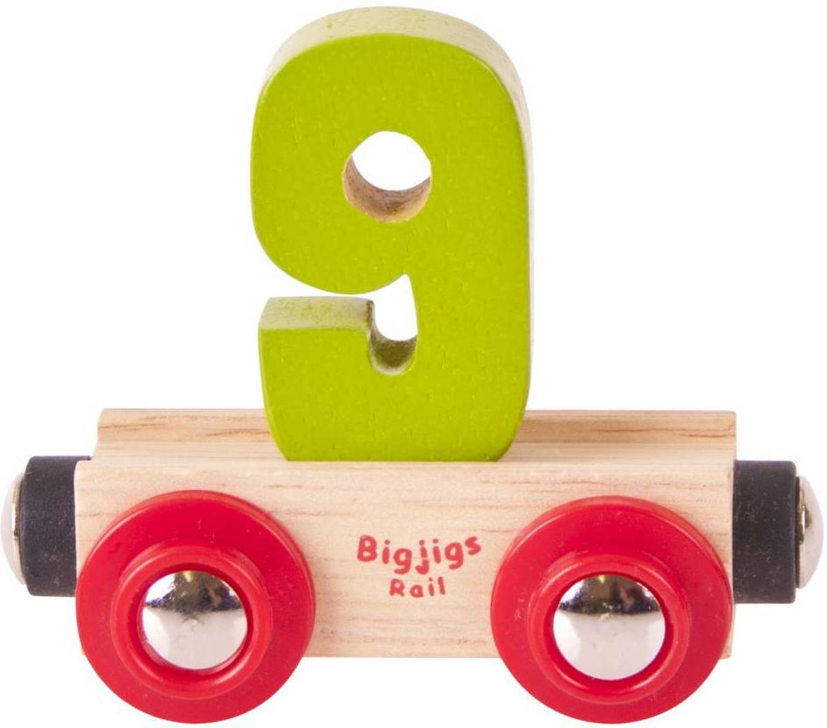 BigJigs Lettertrein gekleurd - 9