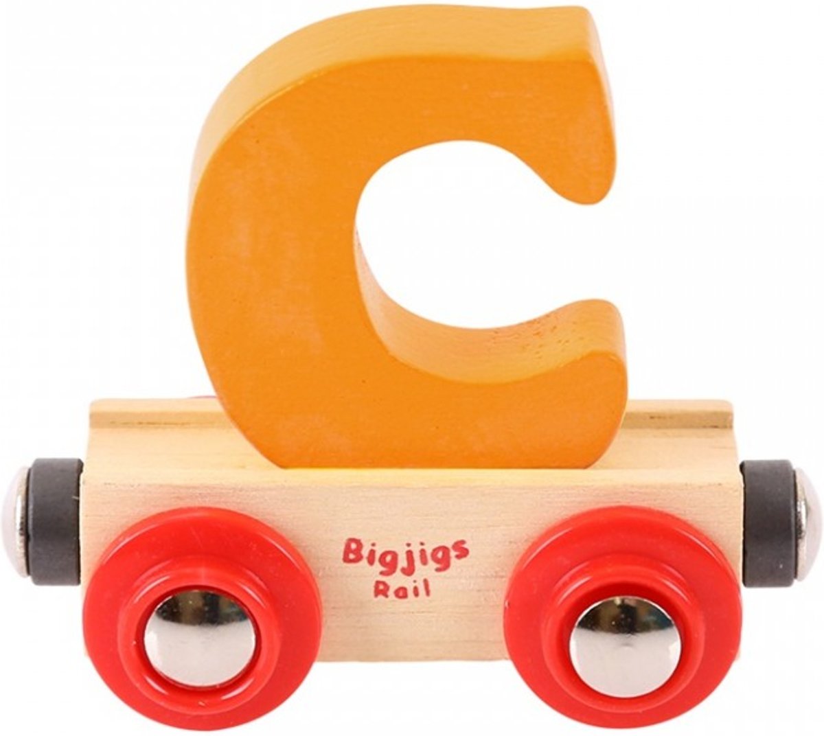 Bigjigs - Rails - Naamtrein - Letter C - Blauw