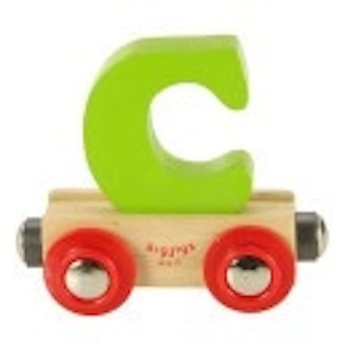 Bigjigs - Rails - Naamtrein - Letter C - Groen