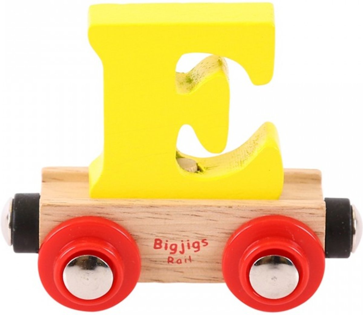 Bigjigs - Rails - Naamtrein - Letter E - Blauw