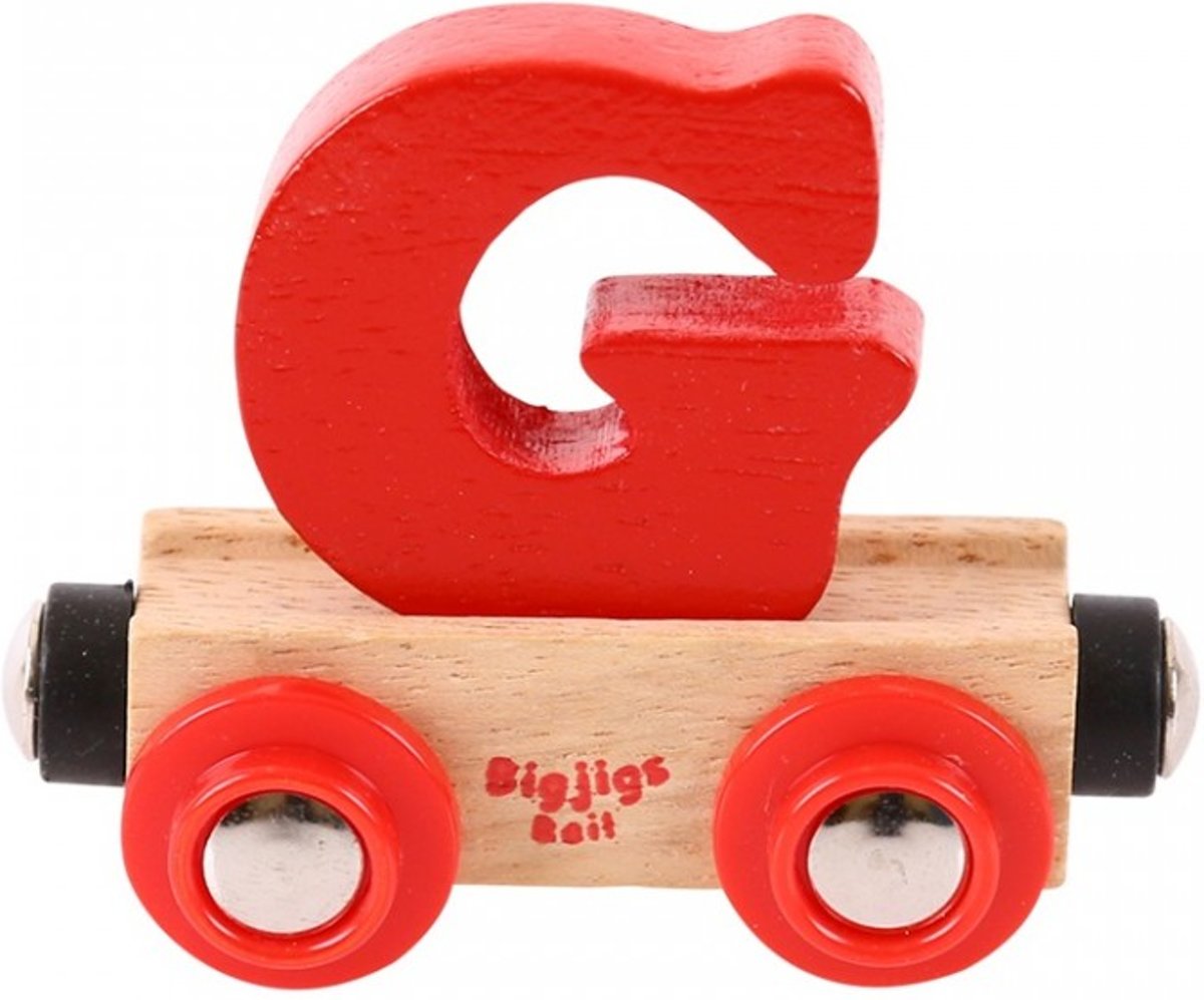 Bigjigs - Rails - Naamtrein - Letter G - Blauw