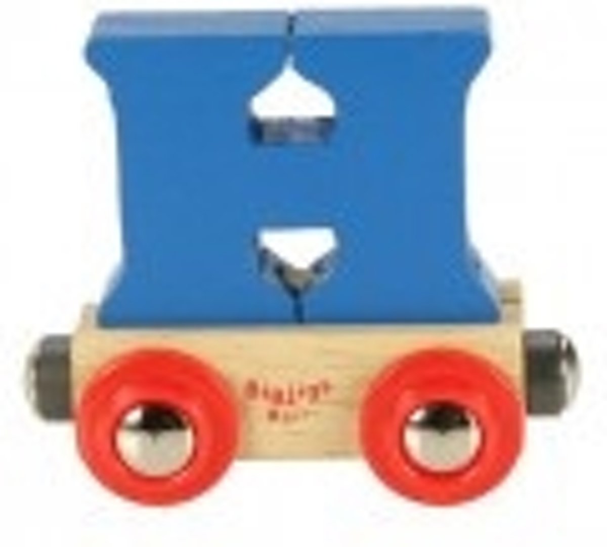 Bigjigs - Rails - Naamtrein - Letter H - Blauw