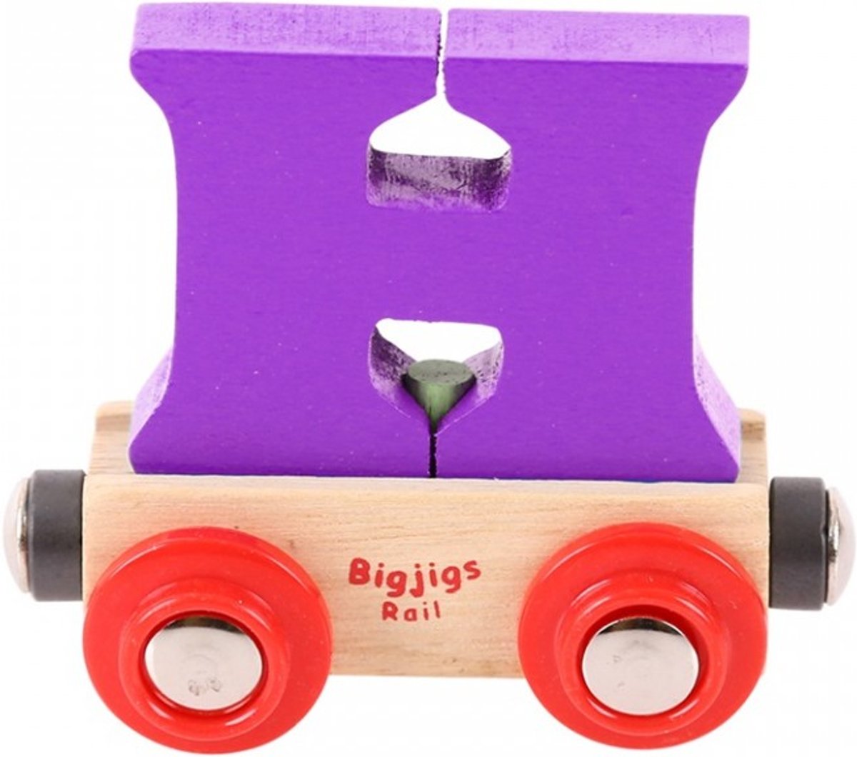 Bigjigs - Rails - Naamtrein - Letter H - Geel