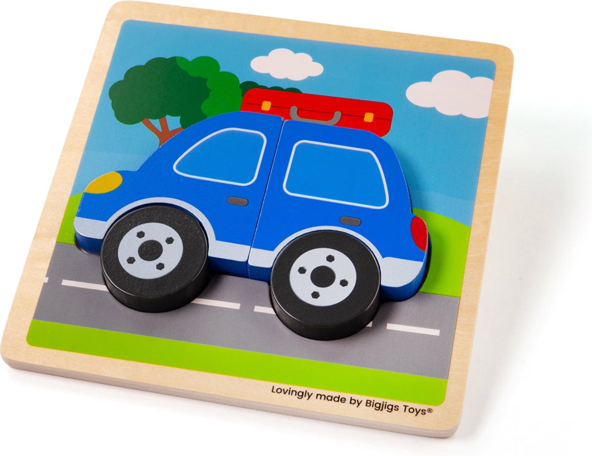 Bigjigs Chunky Lift Out Car Puzzle