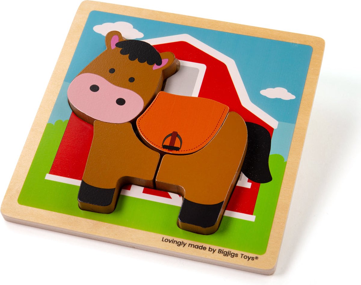 Bigjigs Chunky Lift Out Horse Puzzle