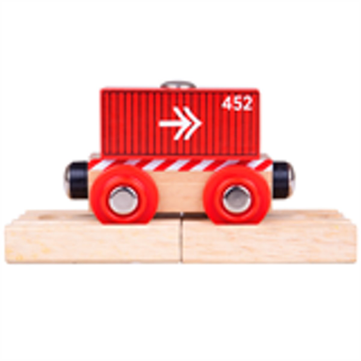 Bigjigs Container Wagon - Red