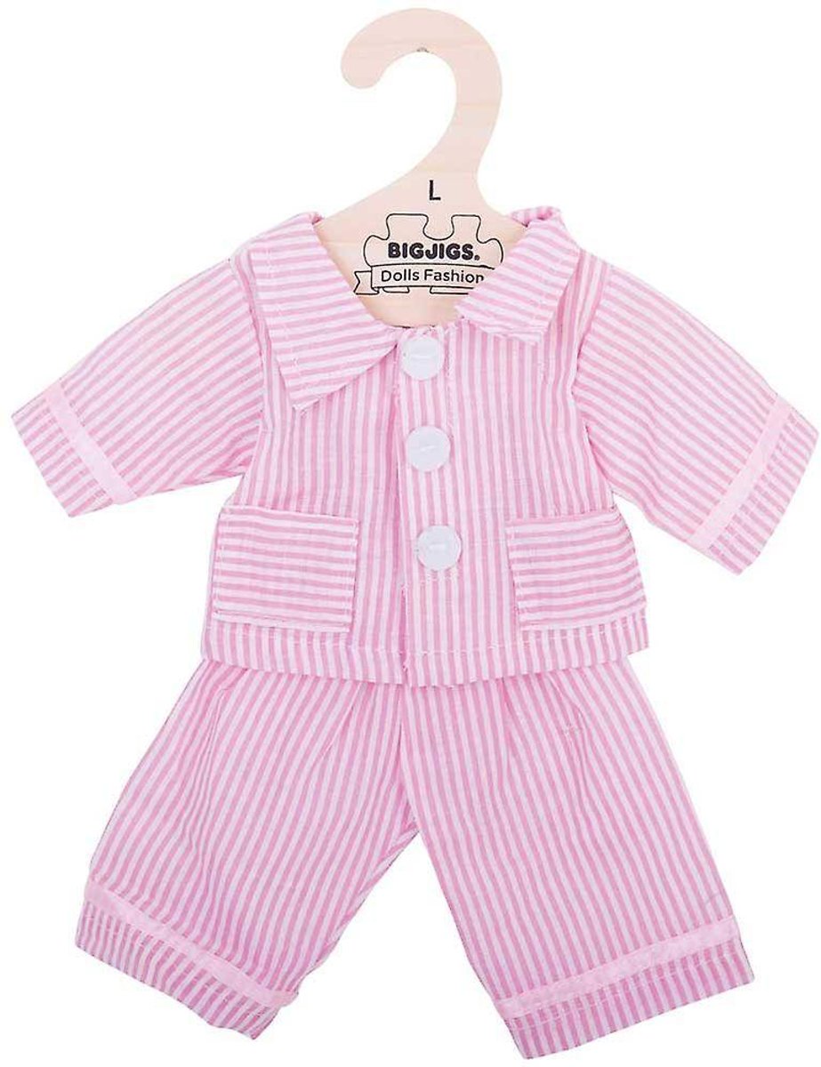 Bigjigs  kleding roze pyjama pop 35 cm