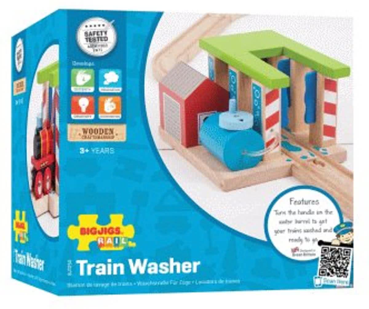 Houten Rails - Wasstraat voor Treinen