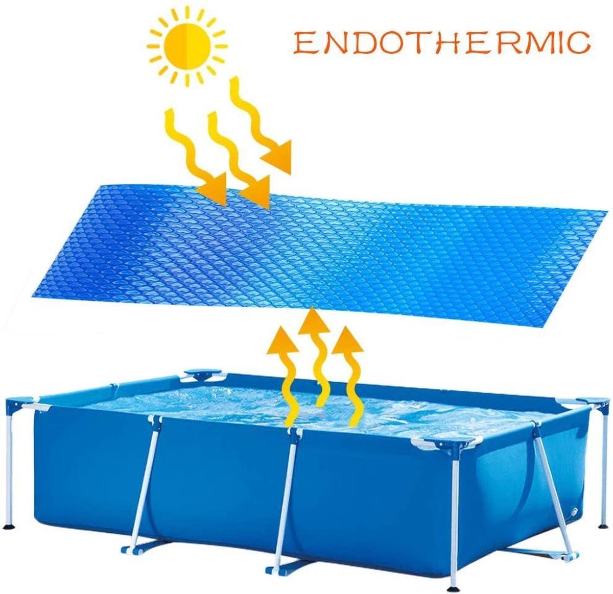 BJJH Zwembad Solar Cover 200x300 cm tbv INTEX