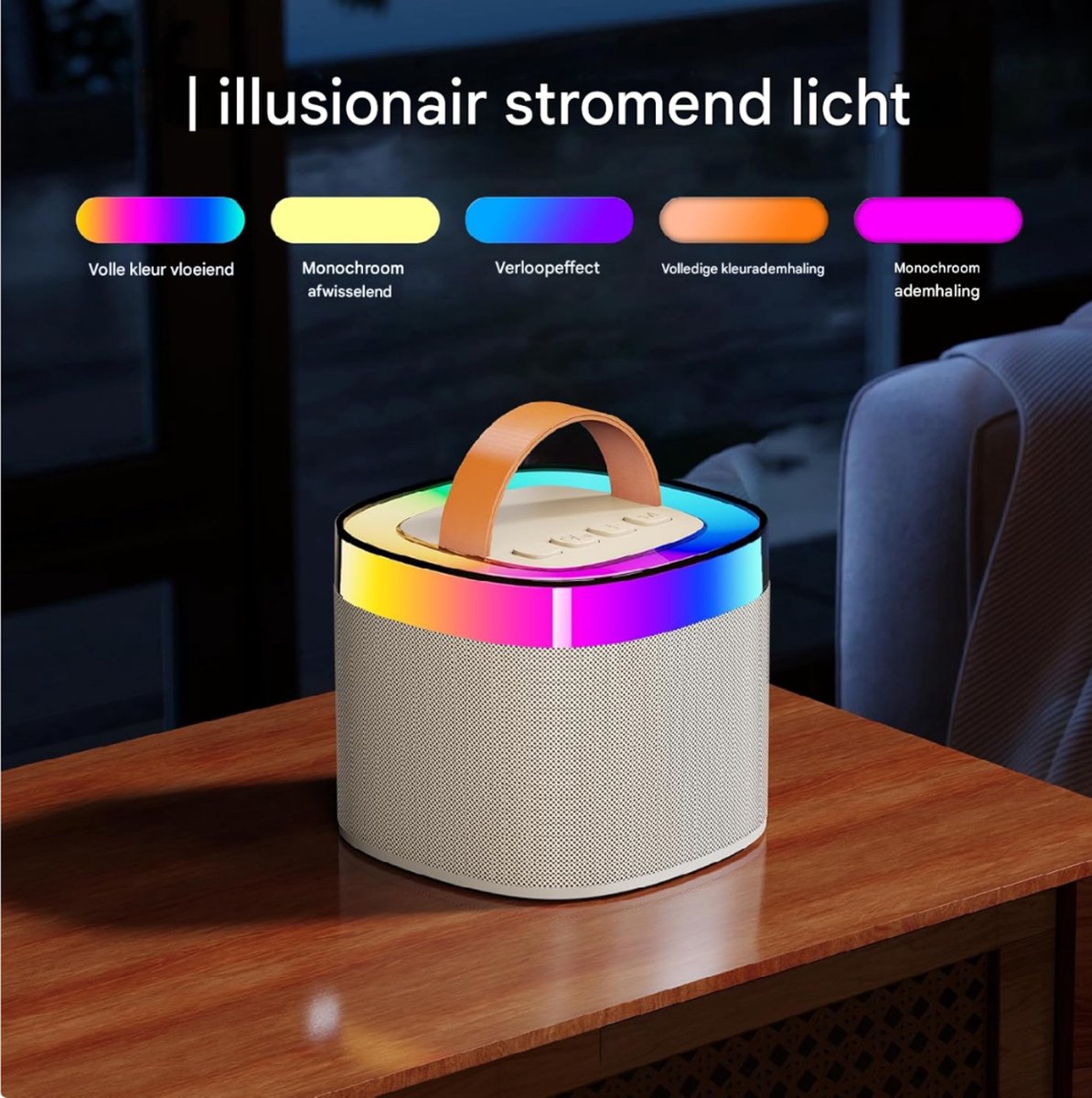 Bluetooth Draagbare Karaokemachine met 2 Microfoons LED Verlichting en Bluetooth Karaoke Luidspreker Perfect Cadeau Voor Feestjes en Vrienden