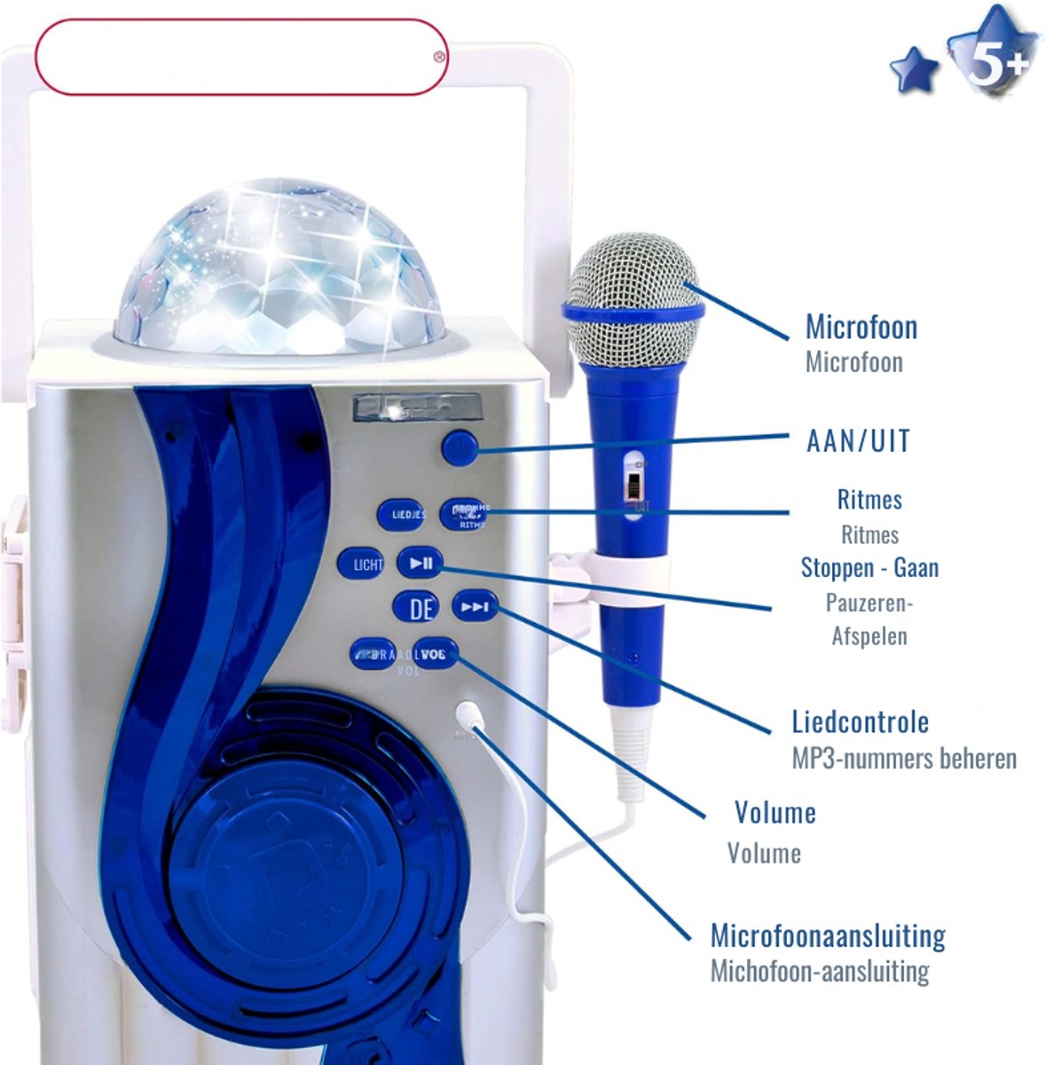 Color Baby Luidspreker Karaoke Elec C Micro Wireless 46952